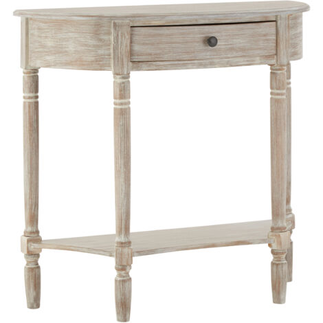 Half round console table with deals drawers