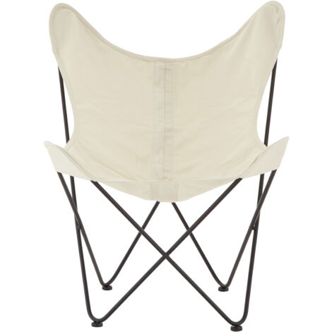 Premier Housewares Papillon Ivory Butterfly Chair (1/5)