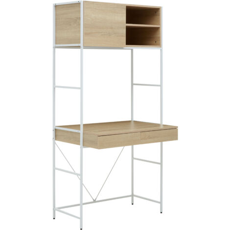 Interiors by Premier Stable Natural Oak Shelf Unit, Sleek And Versatile Narrow Shelving Unit, Easily Maintained Work Space (1/5)