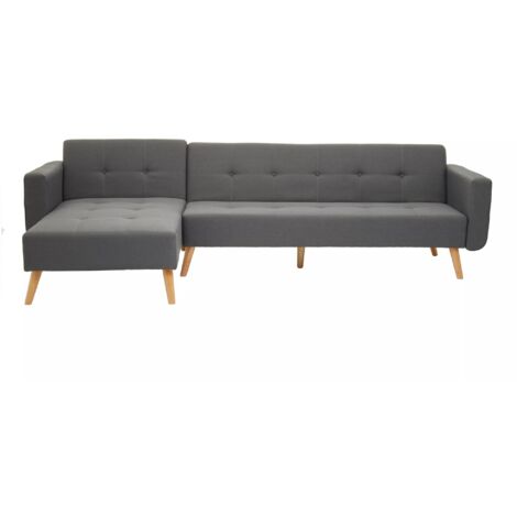 Premier Housewares Hansa Large Grey Velvet Sofa (1/5)