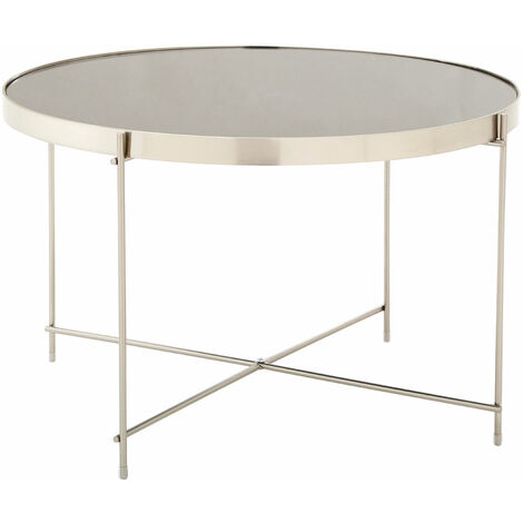 Premier Housewares Allure Large Grey Mirror Side Table