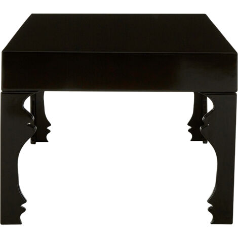 Interiors by Premier High Gloss Black Coffee Table, Black Wood Coffee Table, Rectangular Coffee Table, Stylish Coffee Table