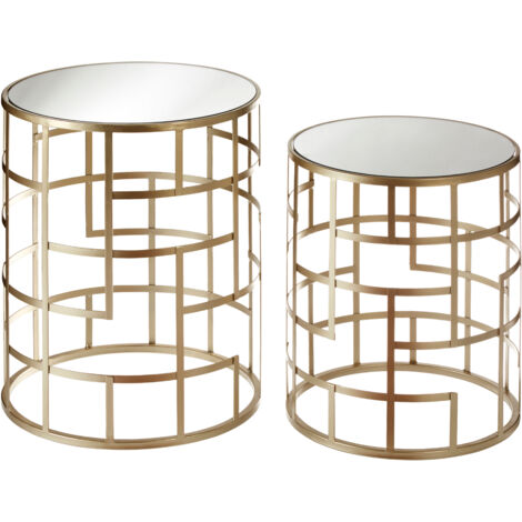 Premier Housewares Set of 2 Avantis Multi-Box Frame Tables (1/4)