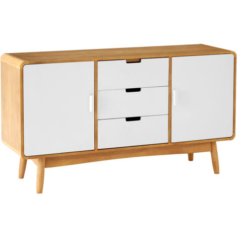 Interiors by Premier Scandinavian Design Sideboard, Two Door Sideboard With Storage, Stylish And Functional Living Room Sideboard