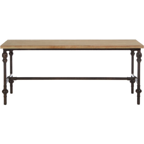 Interiors by Premier Wood Top Coffee Table, Industrial Style Coffee table, Rectangular Coffee Table, Wood Top Metal Coffee Table (1/5)