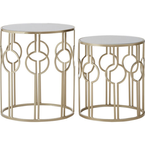 Premier Housewares Avantis Circle Design Champagne Tables (1/4)