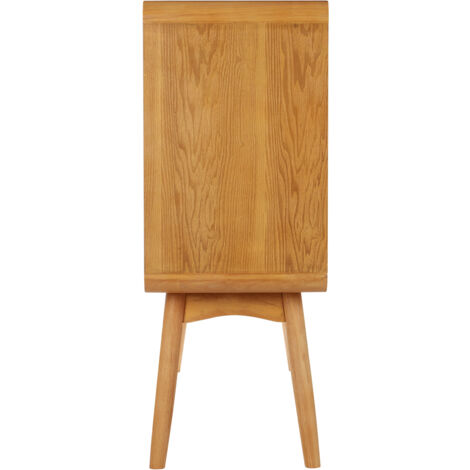 Interiors by Premier Scandi Style Sideboard, Natural Wood Sideboard, Modern Oak Wood Sideboard, 1 Door and 2 Drawer Sideboard