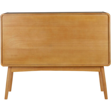 Interiors by Premier Scandi Style Sideboard, Natural Wood Sideboard, Modern Oak Wood Sideboard, 1 Door and 2 Drawer Sideboard