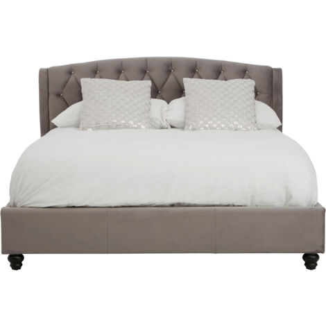 Premier Housewares Josephine Velvet Kingsize Bed (1/5)