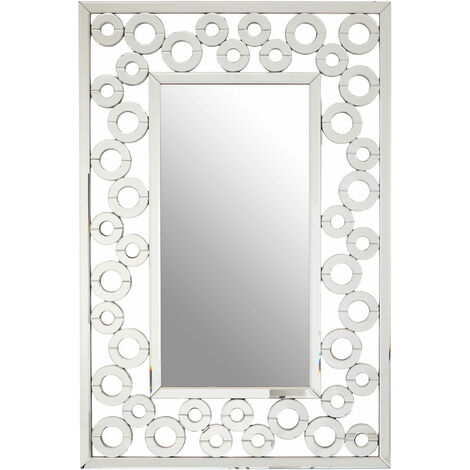 Premier Housewares Wall Mirror Bathroom / Bedroom / Hallway Wall Mounted Mirrors Puzzle Frame / Glass Mirrors For Living Room 4 x 120 x 80