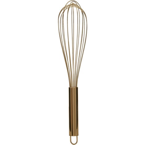 Premier Housewares Hand Wisk For Mixing Gold Finish Stainless Steel ...