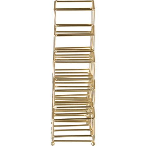 Premier Housewares Spice Rack / Racks With Gold Finish Free Standing ...