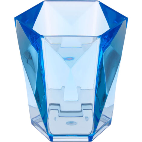 Premier Housewares Plastic Tumblers Blue Tumbler Glasses For Bathroom Acrylic Glasses For Storage Glasses Set Durable Tumblers 10 x 10 x 10