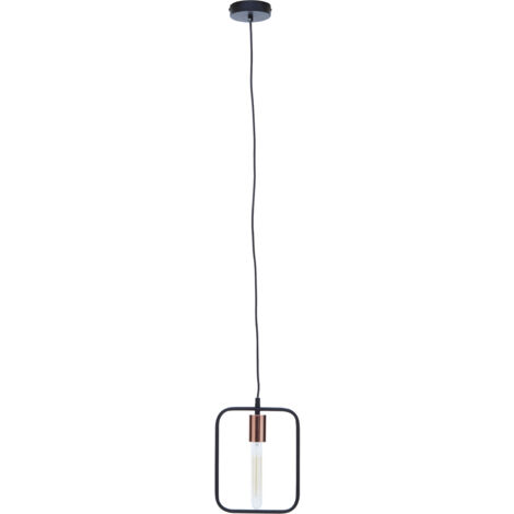 Interiors by Premier Modern Black And Copper Finish Pendant Light, Industrial Design Ceiling Light, Versatile Pendant Light (1/4)