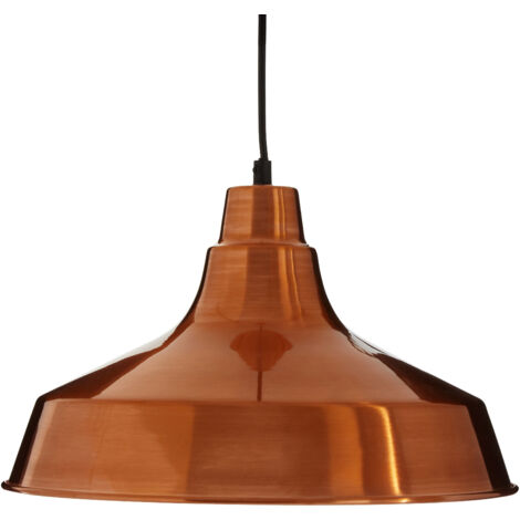 Premier Housewares Copper Finish Pendant Light Modern Elegant Ceiling Light Chandelier 36 x 36 x 120
