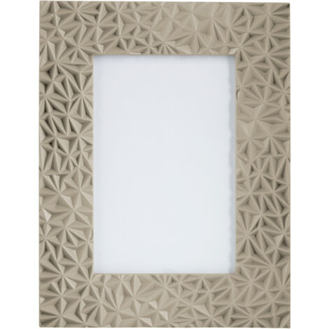 Premier Housewares Grey Photo Frame / Frames Geometric Design Picture Frames For Wall Contemporary Rectangular Photo Frames For Bedroom / Living Room / Hallways 20 x 1 x 25 (1/4)