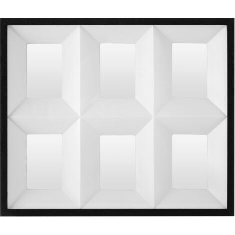 Premier Housewares Photo Frame For Living Room / Bedroom / Hallways Six Display Frame With Box Design W51 X D5 X H60cm. (1/5)