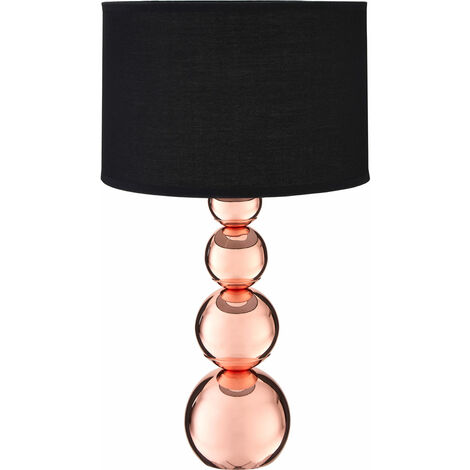 Copper nightstand deals lamp