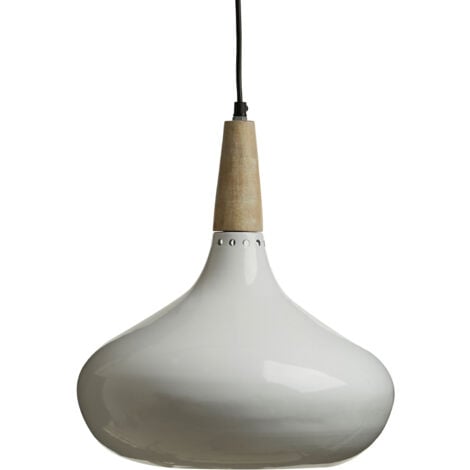 Interiors by Premier White Curved Pendant Light, Reliable Pendant Ceiling Light, Easy Installation Down Light for Home