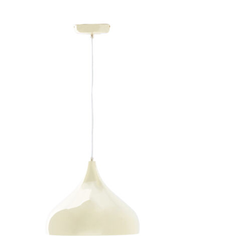 Premier Housewares Ceiling Lights White Finish White Round Shape Pendant Light Antique Ceiling Lighting Contemporary Pendant Hanging Lighting For Ceiling 32 x 32 x 148 (1/5)