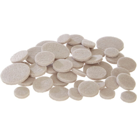 Interiors By Premier Floor Protected 80Pc Beige Adhesive Felt Pads, Comprehensive Felt Pads, Easy Application Felt Furniture Pads
