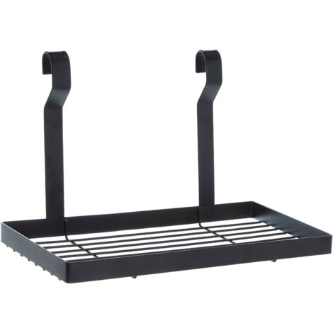 Premier Housewares Sorello Matte Black Single Shelf Storage Rack (1/5)