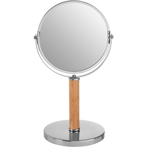 Premier Housewares Cassini Iron / Rubberwood Table Mirror (1/4)