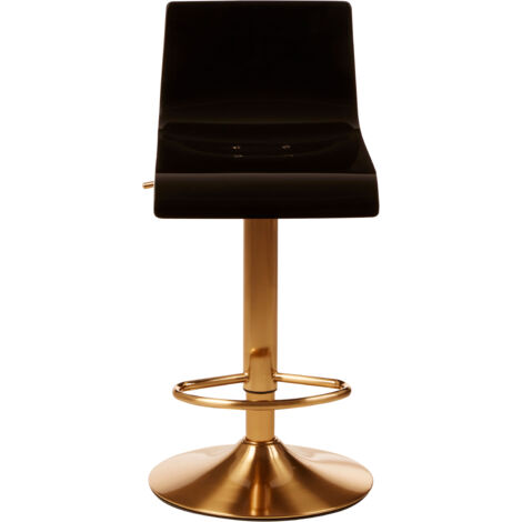 Interiors by Premier Elegant Design Black Acrylic Bar Stool, Comfort And Stable Counter Stool, Height Adjustable Bar Stool (1/5)
