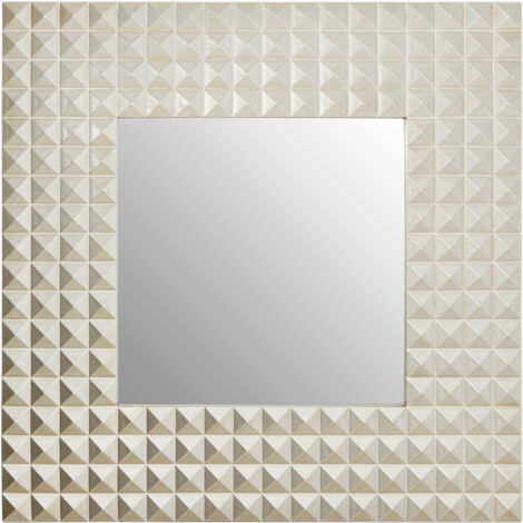 Premier Housewares Champagne Finish 3D Geometric Wall Mirror (1/5)