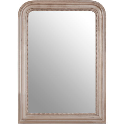 Premier Housewares Gaia Silver Wood Wall Mirror (1/4)