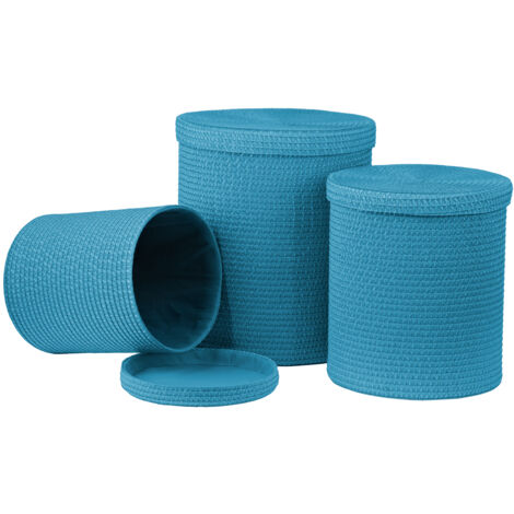 Premier Housewares Turquoise Laundry Baskets - Set of 3 (1/2)