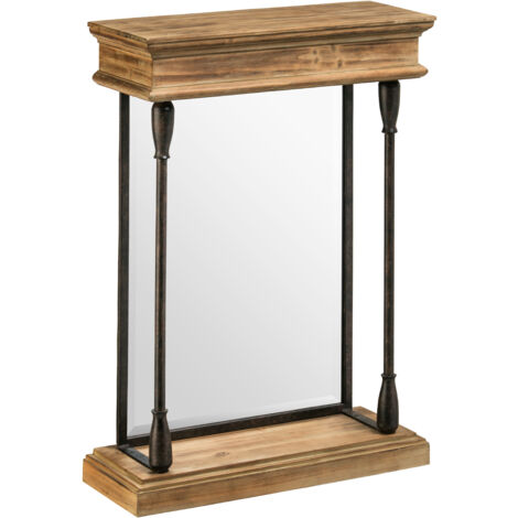Premier Housewares Tribeca Fir Wood and Metal Mirror (1/3)