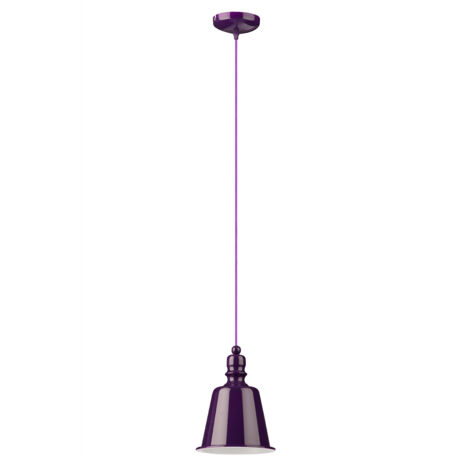 Premier Housewares Purple Pagoda Pendant Light (1/2)