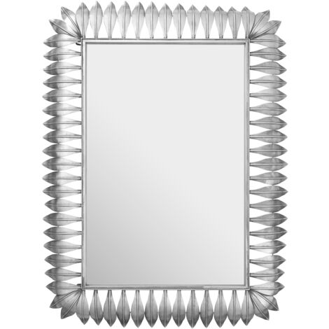 Premier Housewares Merlin Silver Leaf Frame Wall Mirror (1/5)