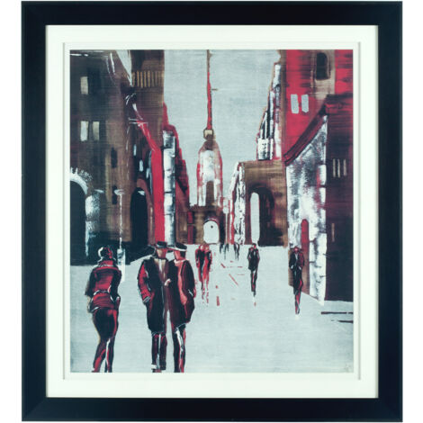 Premier Housewares Framed Drawing City Wall Art (1/3)