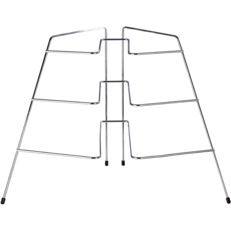 Premier Housewares Chrome Corner Plate Rack