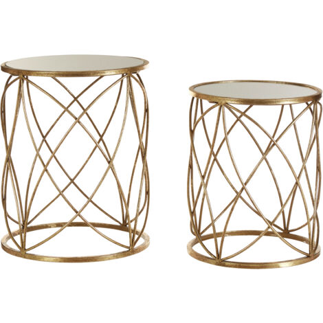 Premier Housewares Arcana Round Side Table - Set of 2