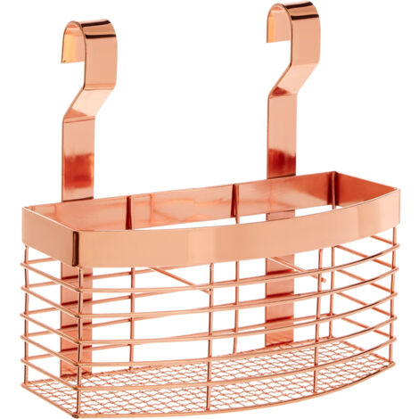 Premier Housewares Sorello Rose Gold Hanging Storage Basket (1/5)
