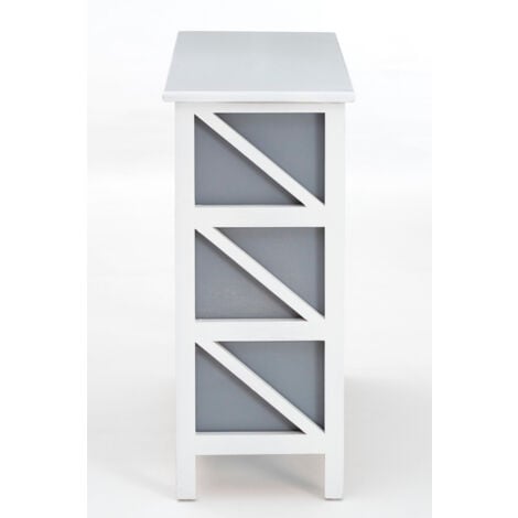 Premier Housewares Vermont 6 Grey Drawers Unit