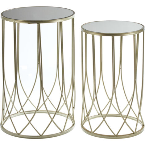 Premier Housewares Avantis Black Top Champagne Tables (1/3)