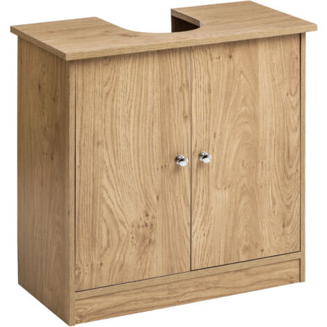 Premier Housewares Portland Oak Veneer Under Sink Cabinet