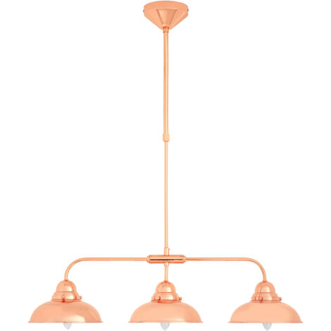 Premier Housewares Jasper 3 Pendant Copper Finish Light (1/5)
