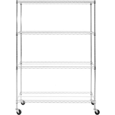 Premier Housewares Frankfurt 4 Tier Metal Shelf Unit (1/5)