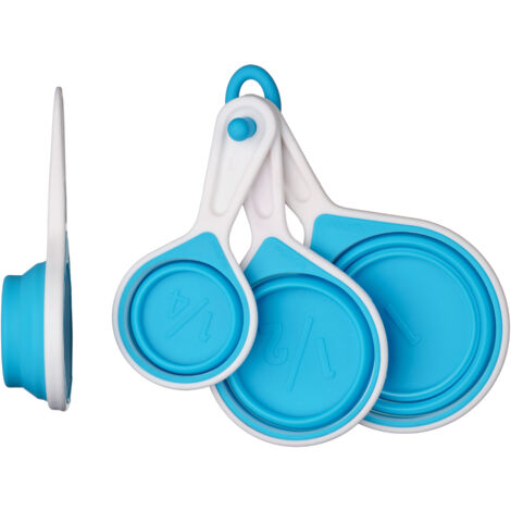 Premier Housewares Zing Blue Silicone Measuring Cups - Set of 4 (1/3)