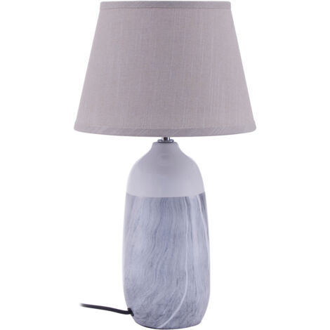 Interiors by Premier Elegant Beige Ceramic Table Lamp, Contemporary Bed Table Lmap, Easily Maintained Lamp for Livingroom Table