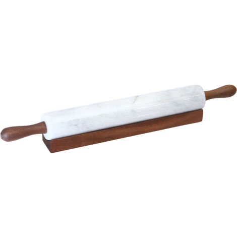 Premier Housewares Ziarat White Marble Rolling Pin (1/4)