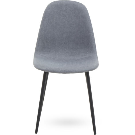 Interiors By Premier Versatile Grey Fabric Dining Chair, Contemporary Modern Dining Chair, Comfortable Sturdy Modern Chair (1/5)