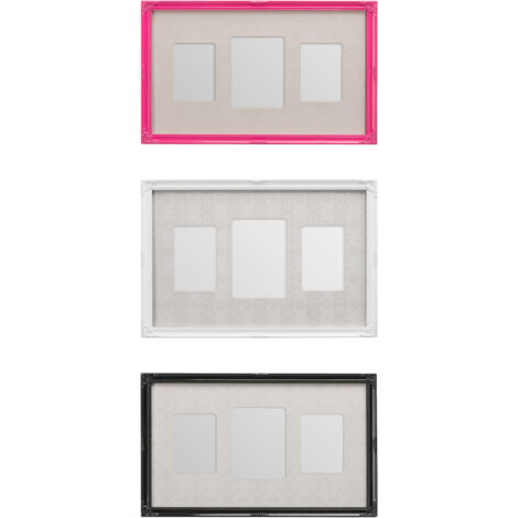 Premier Housewares Pink 3 Photo Multi Photo Frame