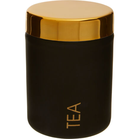 Premier Housewares Liberty Black Enamel Finish Tea Canister (1/5)