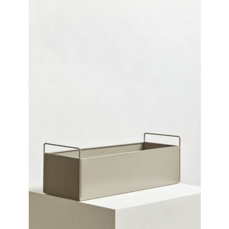 Interiors by Premier Iron Constructed Design Large Grey Plant Box, Minimalist Garden Planter, Versatile Garden Box For Planting